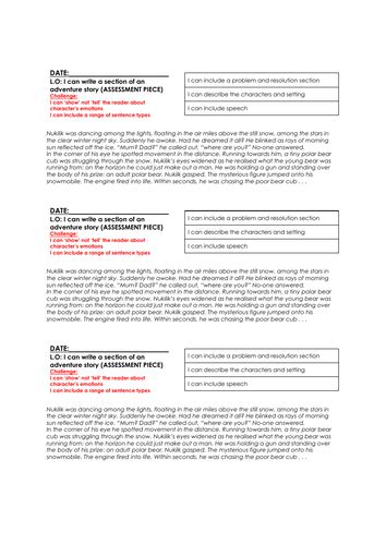 Adventure Story Writing Examples 的图像结果