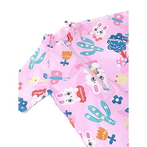 Pink Bunny Kids Swimwear with matching Swim Cap. - Little Surprise Box