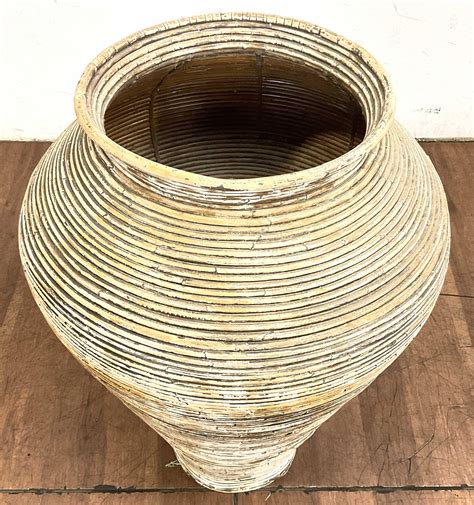 Woven Rattan Floor Vase at Sandra Karcher blog