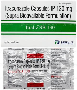 Itraliz Sb 130 Capsule 10 - Uses, Side Effects, Dosage, Price | Truemeds
