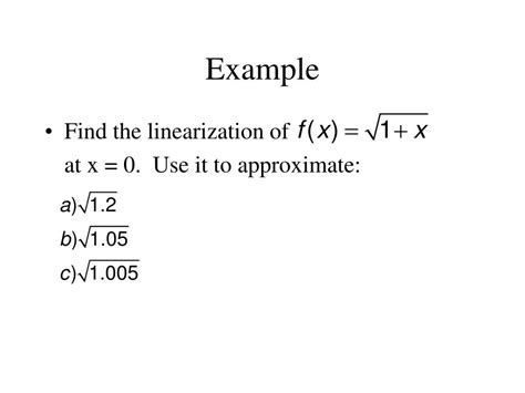 Linearization 的图像结果