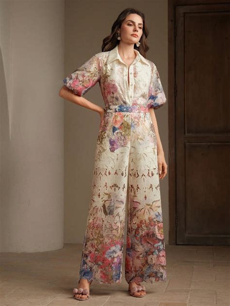 Floral Embroidered Puff Sleeve Co-ord Set – SetNstyle - Unbox the Set ...