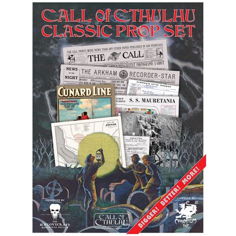 Buy Call of Cthulhu Classic Gamer Prop Set - HPLS - Roleplaying games