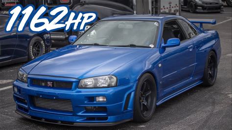 1162HP Skyline R34 GTR Godzilla BADDEST Skyline in the USA