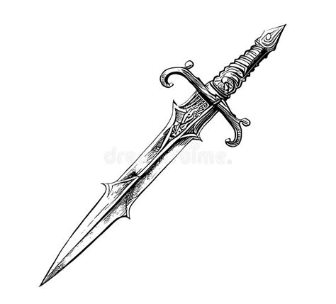 Image result for Dagger Sketch Tutorial