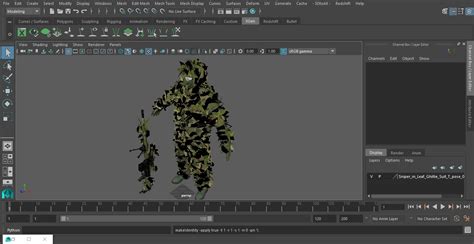 3D Sniper in Leaf Ghillie Suit T-pose 2 | 3D Molier International