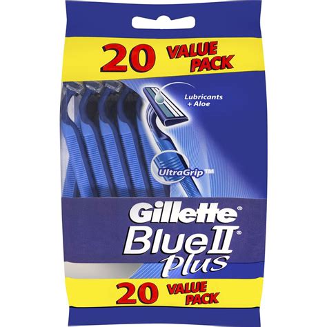 Gillette Blue 2 razor – Ultragrip Lubrastrip with pivot head Pkt 20 ...