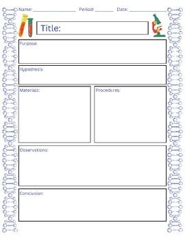Science Lab Report Template Printables 的图像结果