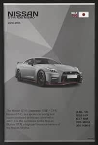 LAMIFRAME Nissan GTR Poster Wall Decoration Art Framed Poster, Matt ...
