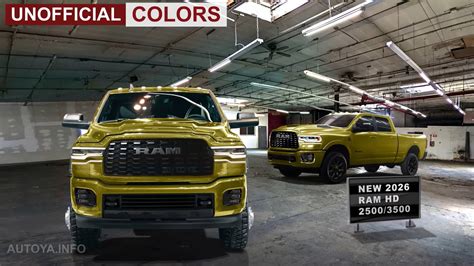 2026 Ram HD 7.2L ZF Trucks Get Unofficially Rendered With Ritzy Colors ...