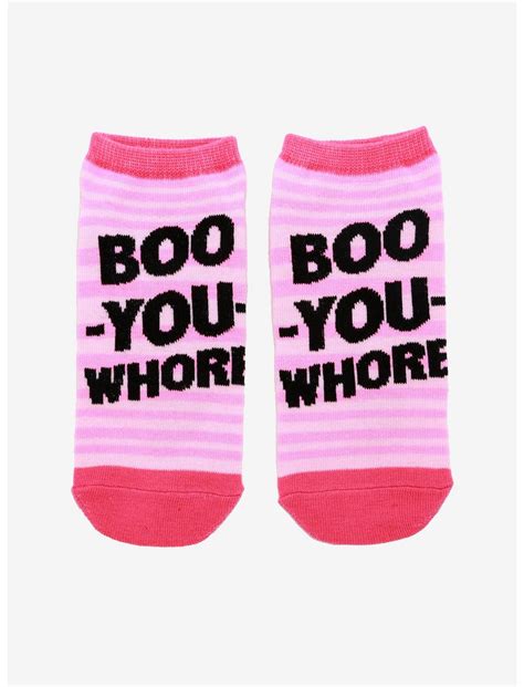Mean Girls Boo You Whore No-Show Socks | Hot Topic