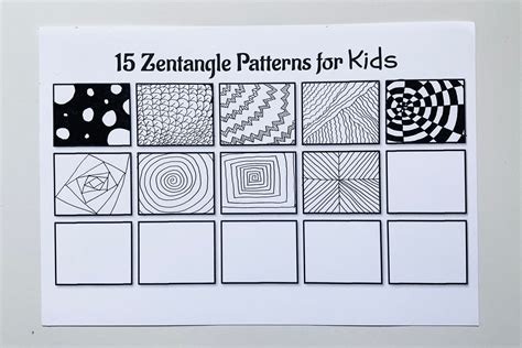 Zentangles | Mindfulness Activities For Kids | Lightly Sketched