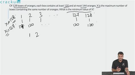 [Video] Of 128 boxes of oranges, each box contains at least 120 and at ...