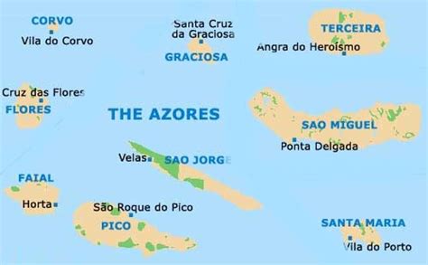 Azores Map 的图像结果