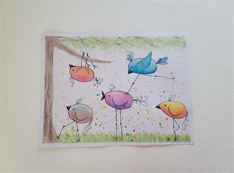 Whimsical watercolor painting with Kim , 1 Starline way, Western ...