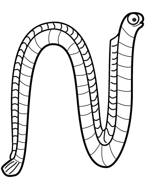 Worm coloring pages - ColoringLib