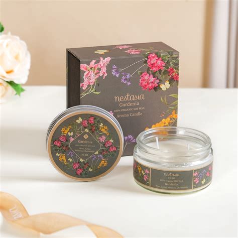 Gardenia Scented Two Wick Candle Glass Jar 170ml Online - Premium ...