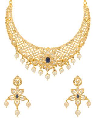 Buy Voylla Gold Plated Jewellery Set for Women (8907617437569) at Amazon.in