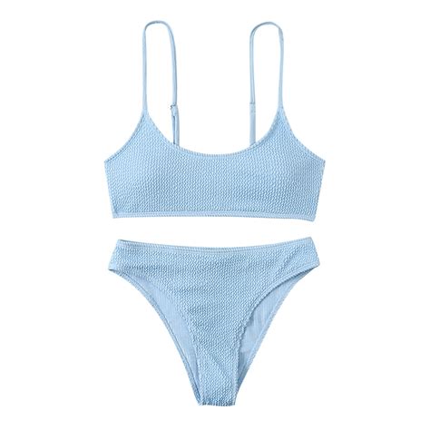 HAPIMO Rollbacks Women's 2 Peices Bathing Suit Cozy Wireless Bikini ...