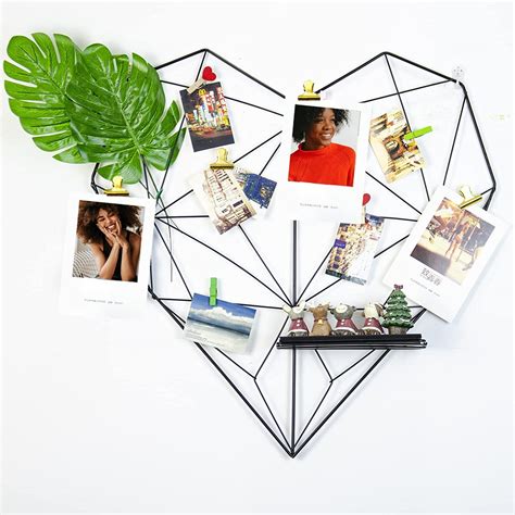 Buy ivlere Grid Wall Panels,Heart-Shaped Metal Grid Photo Wall Panel ...