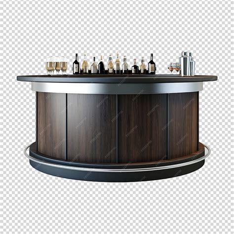 Bar counter isolated on transparent background png | Premium AI ...