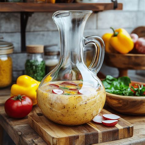 A Sweet & Tangy Peach Honey Dijon Balsamic Vinaigrette - bellieskitchen