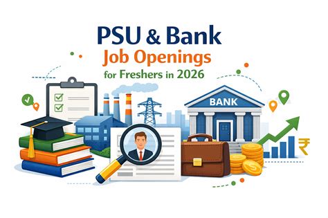PSU & Bank Job Openings for Freshers in 2026