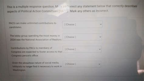 Multiple Response Questions Example