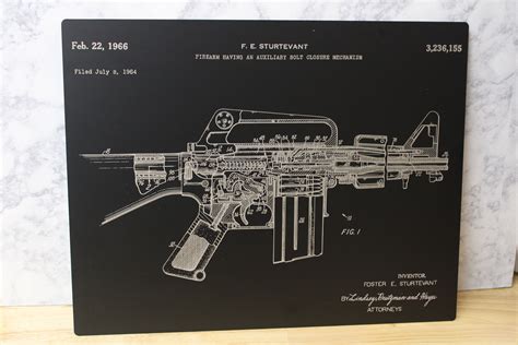 M16 Angrepsrifle Diagram