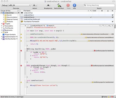Image result for Xcode Errors Window
