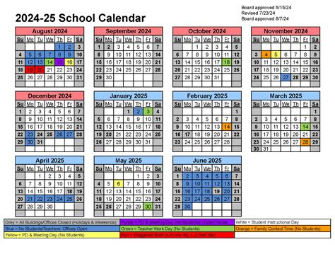 DISTRICT CALENDAR | Washington Local Schools