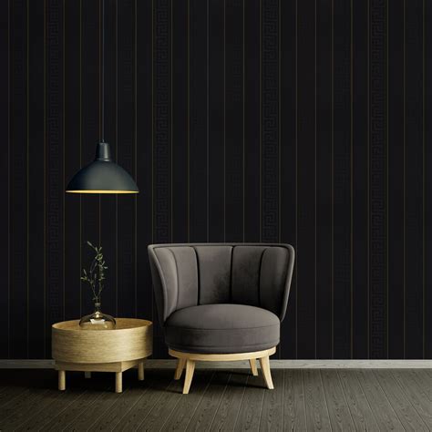 Versace 3D Illusion Greek Key Wallpaper with India | Ubuy