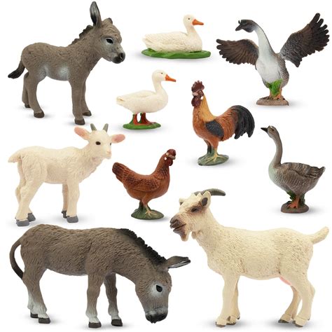 Buy Toymany 10PCS Farm Animals Figures, Realistic Farm Animal Toys ...