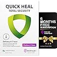 Quick Heal Total Security | Windows PC/Laptop | 5 User, 3 Year | Dark ...