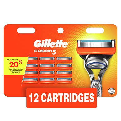 Gillette Fusion5 Men's Razor Blade Refills, 12 Count - Walmart.com ...