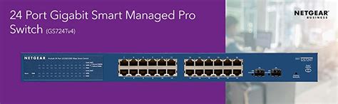 Netgear ProSAFE GS724T 24-Port Gigabit Smart Switch 10/100/1000Mbps ...