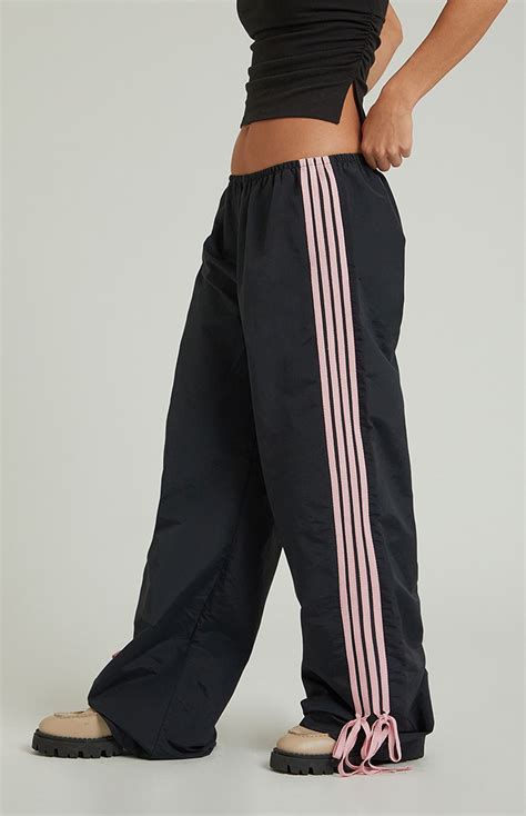 Pacsun Black Wide Leg Track Pants | PacSun