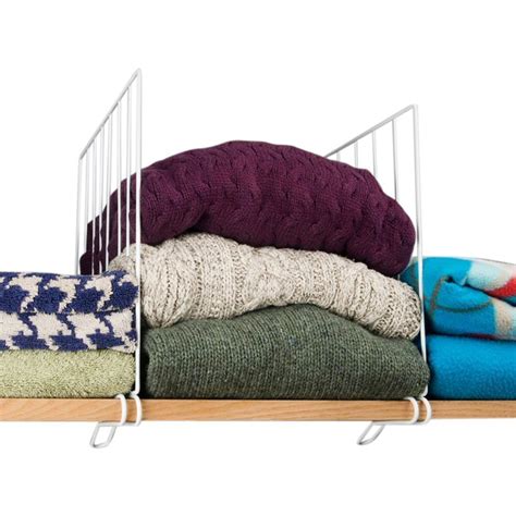 Go Hooked Stainless Steel Coated Iron Racks Closet Shelf Organizer ...