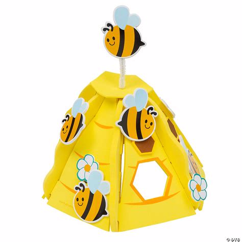 4 1/2" x 4 1/2" 3D Beehive with Bees Foam Craft Kit - Makes 12 ...