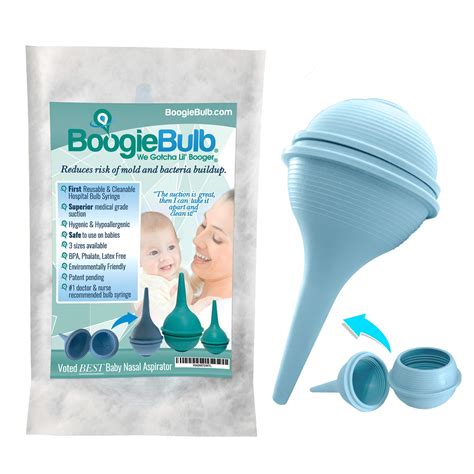 Baby Booger Remover Oogiebear Bulb Aspirator - Safe Baby Nose Sucker ...