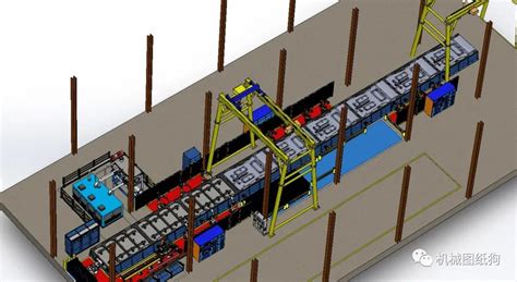 【工程机械】BIW底板线装配流水线3D图纸 STEP IGS格式 - 知乎