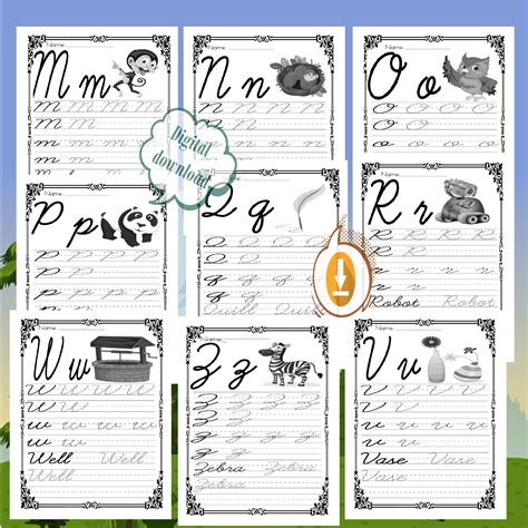 Cursive Writing 2 Letter Words 的图像结果