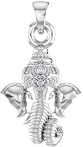 Akshat Sapphire Sterling Silver (92.5% purity) God Ganesh Ji Pendant ...
