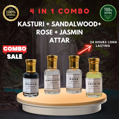 Combo Pack of 2 – Pure Kasturi Attar | 72-Hour Long Lasting | Alcohol ...
