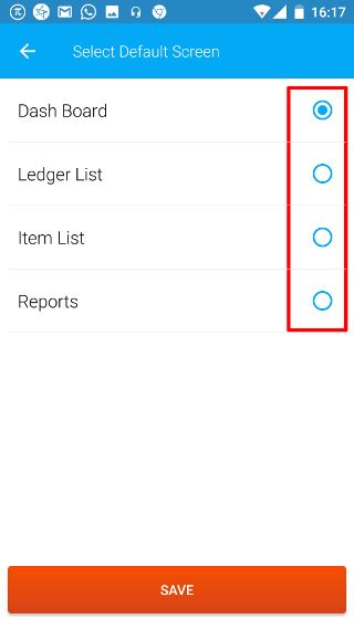 Android: Default Screen :: Biz Analyst Docs