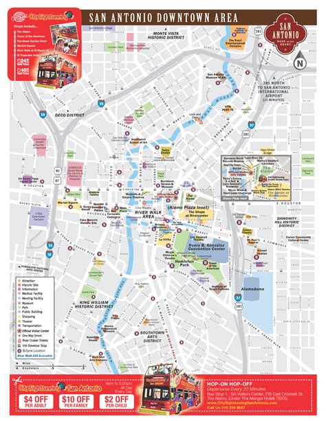 San Antonio Riverwalk Map Alamo Plaza Map San Antonio