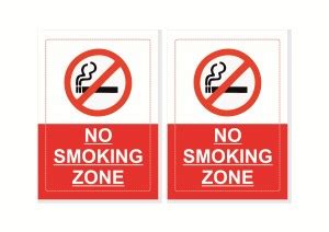 GOODPRINTZONE No Smoking Sign Board 5mm Thick Sunboard Sign 8.5X11 ...