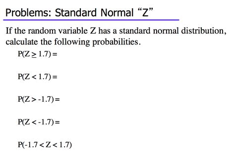 Image result for Z Table Standard Normal Distribution Word Problems