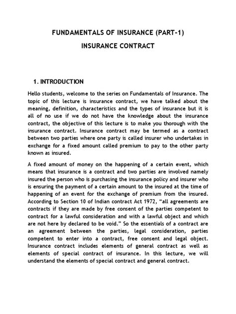 Insurance Contract 的图像结果