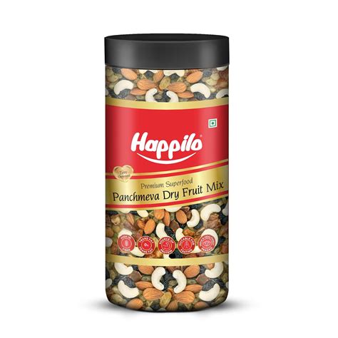 Happilo Classic Panchmewa Dry Fruit Mix 405g Jar| I Fit for Fasting ...